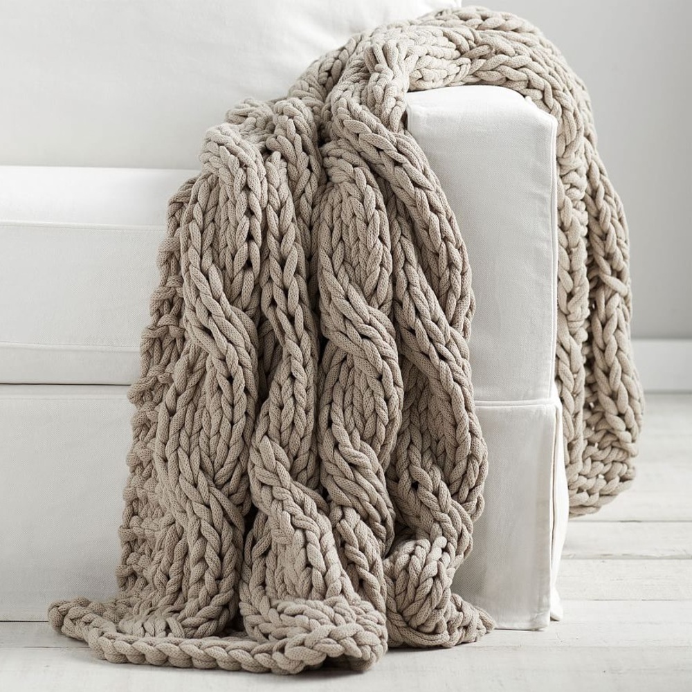 Pottery Barn Colossal Handknit Throw